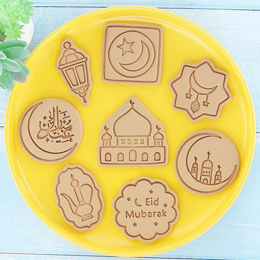 Lot de 8 emporte-pièces relief Aïd et Ramadan #1 - Emporte Piece