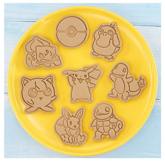 Lot de 8 emporte-pièces relief Pokemon - Emporte Piece