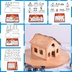 Set De 12 Emporte-pièces De Noël En Inox - Formes Sapin, Bonhomme De Neige, Renne, Etc. - Pour Biscuits, Pâtes, Argile