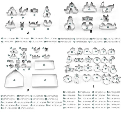 Emporte-pièces Maison et Décor de Noël 3D inox - Emporte Piece