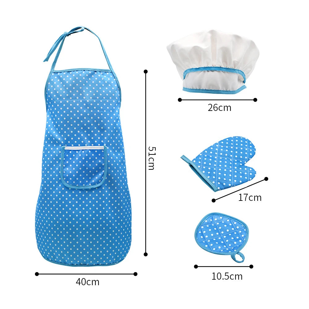 Panoplie complète de Chef Cuisinier pour enfant 17 pièces Dimensions