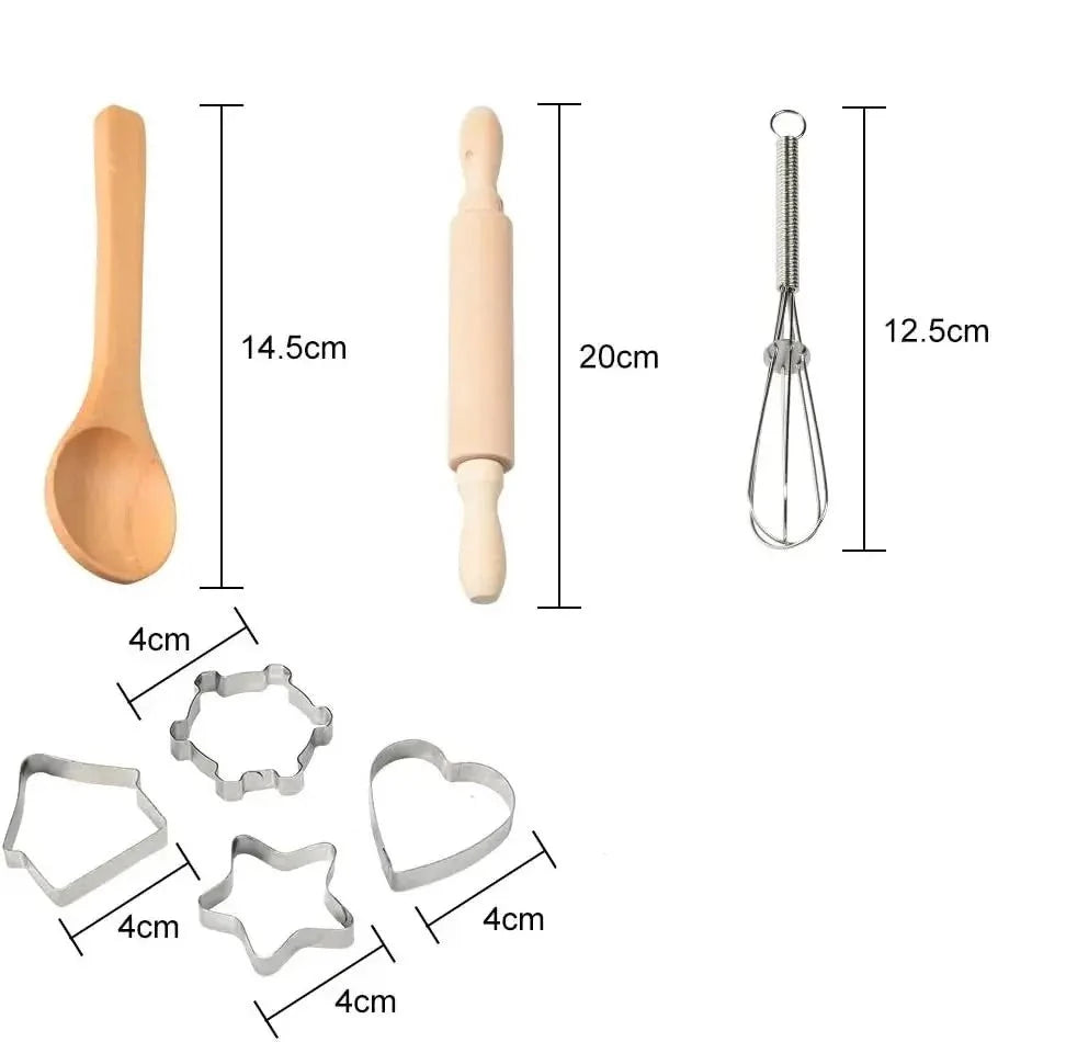 Panoplie complète de Chef Pâtissier pour enfant couleur rose 11 pièces Dimensions Accessoires