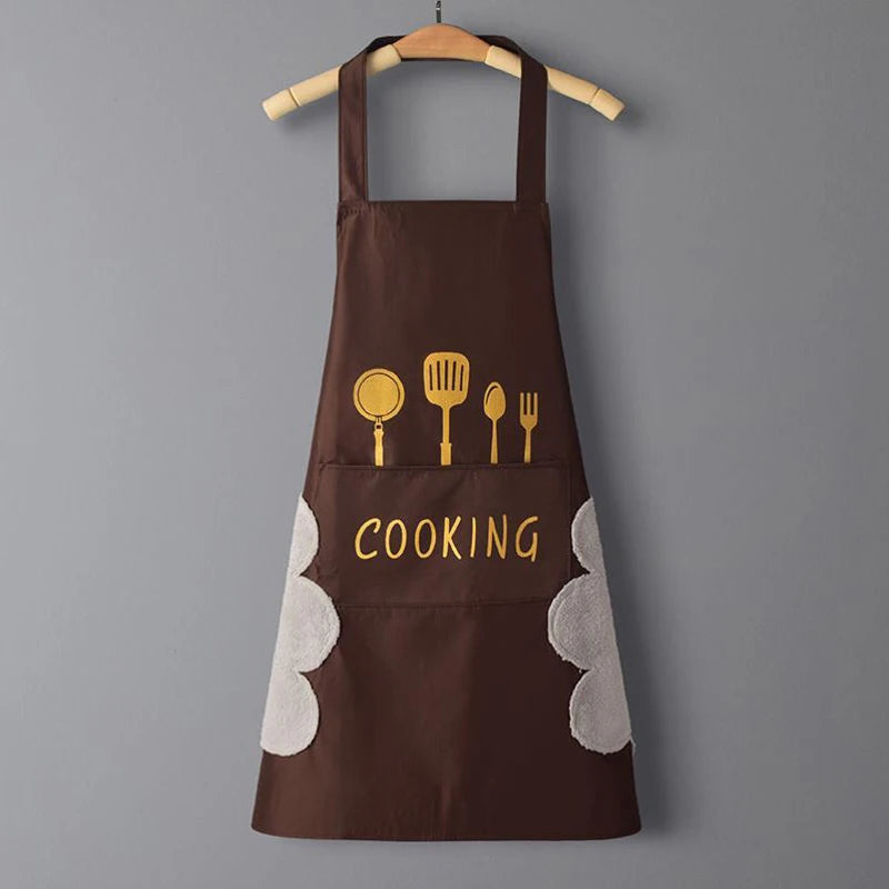 Tablier Cuisine Femme Marron