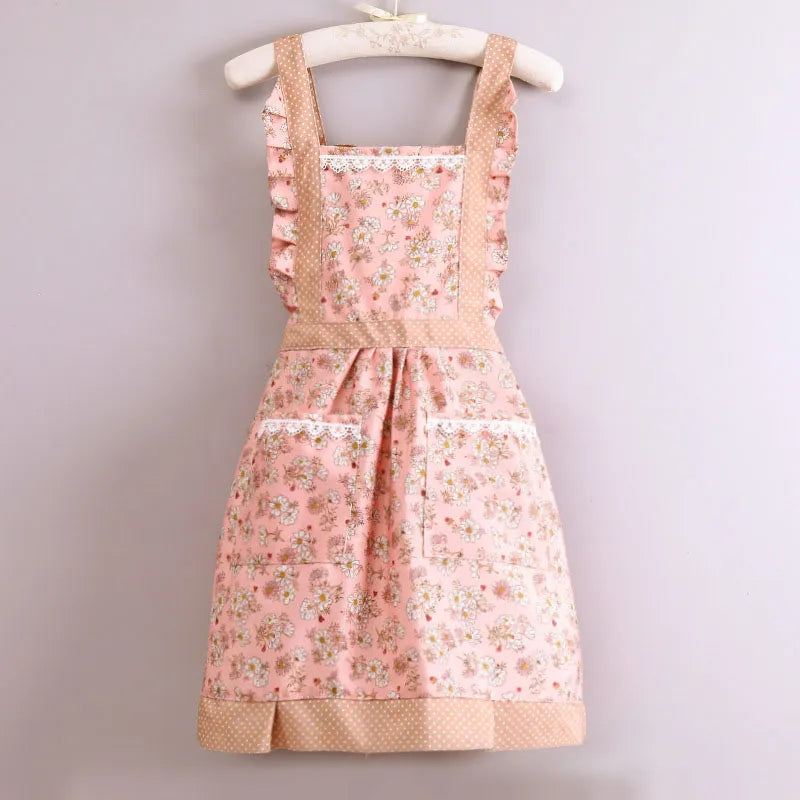 Tablier Cuisine Femme Vintage Rose