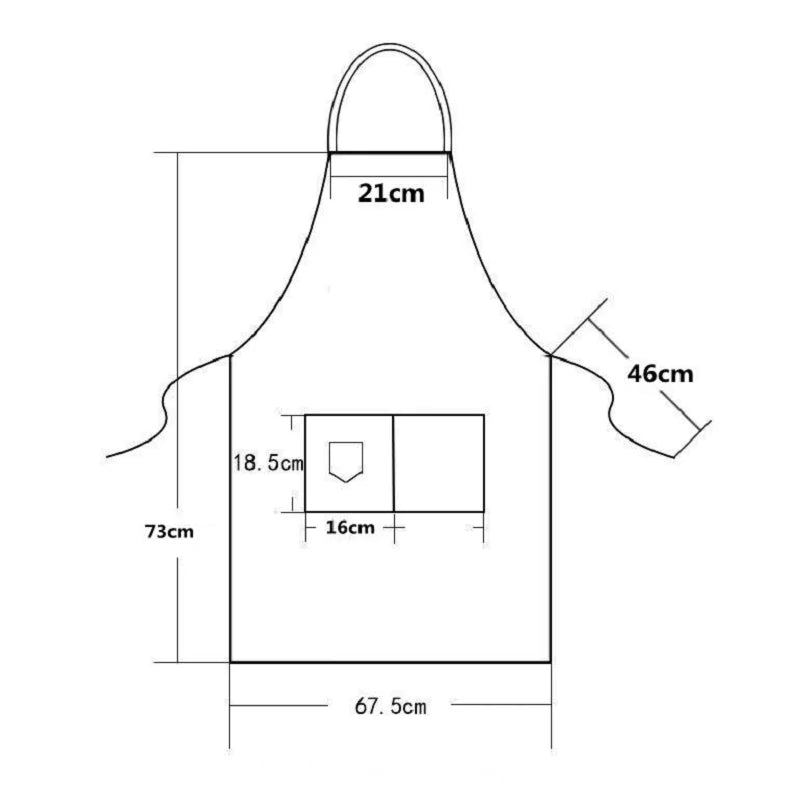 Tablier Cuisine Homme ou Femme Dimensions