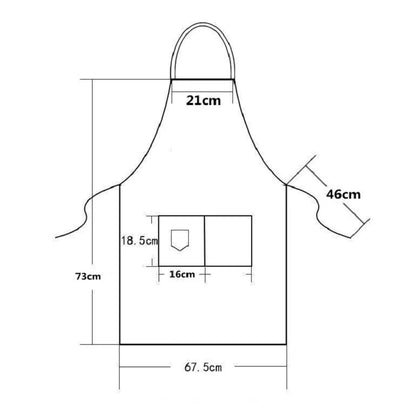 Tablier Cuisine Homme ou Femme Dimensions